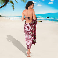 Samoa Teuila Sarong Maroon Samoan Siapo Motifs LT05 - Polynesian Pride