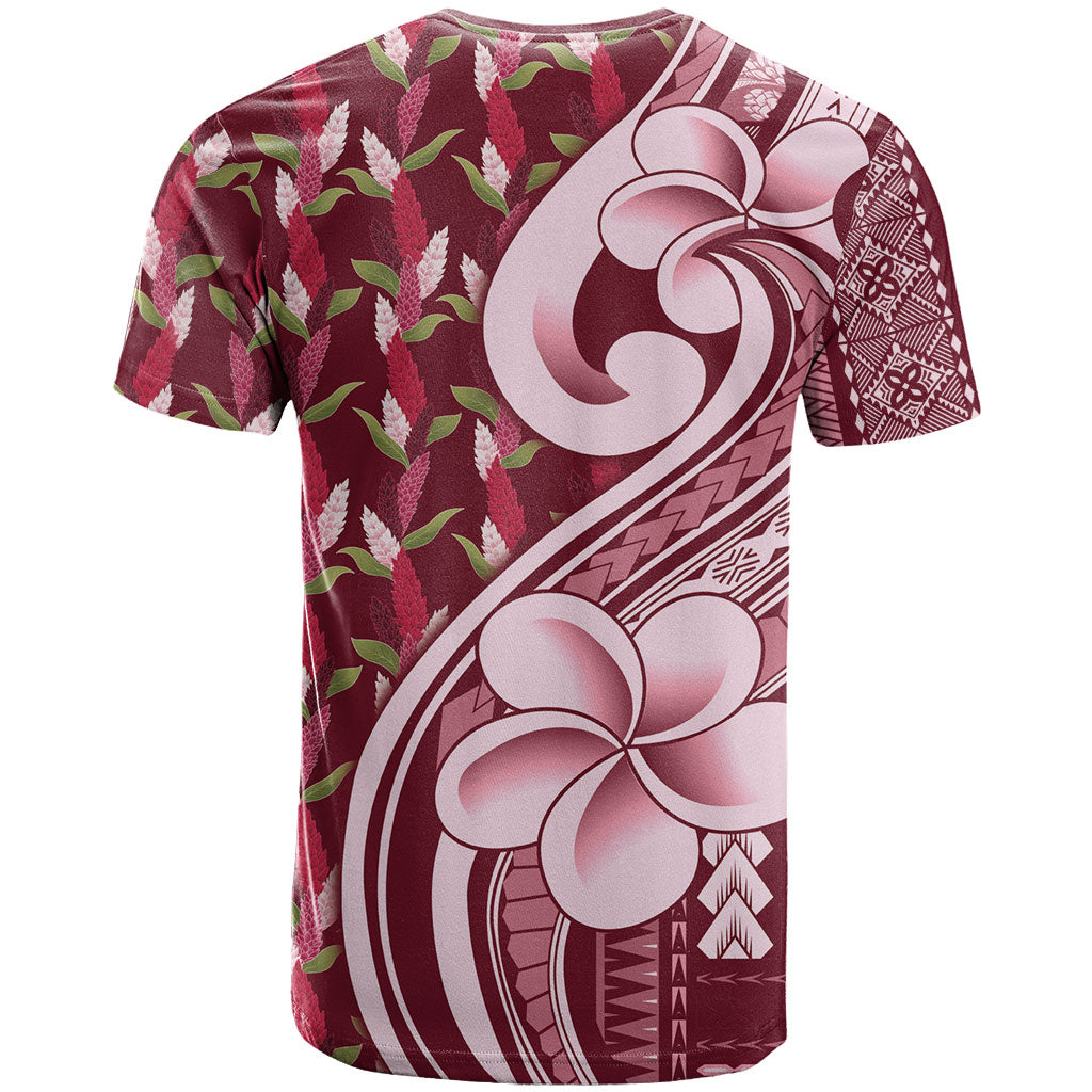Samoa Teuila T Shirt Maroon Samoan Siapo Motifs LT05 - Polynesian Pride