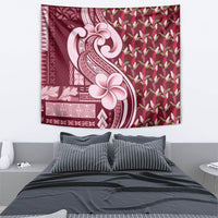 Samoa Teuila Tapestry Maroon Samoan Siapo Motifs LT05 - Polynesian Pride