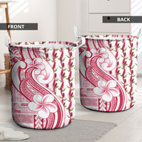 Samoa Teuila Laundry Basket White Samoan Siapo Motifs LT05 - Polynesian Pride