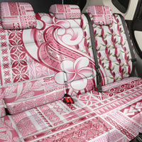 Samoa Teuila Back Car Seat Cover White Samoan Siapo Motifs LT05 - Polynesian Pride