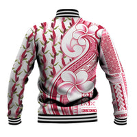Samoa Teuila Baseball Jacket White Samoan Siapo Motifs LT05 - Polynesian Pride