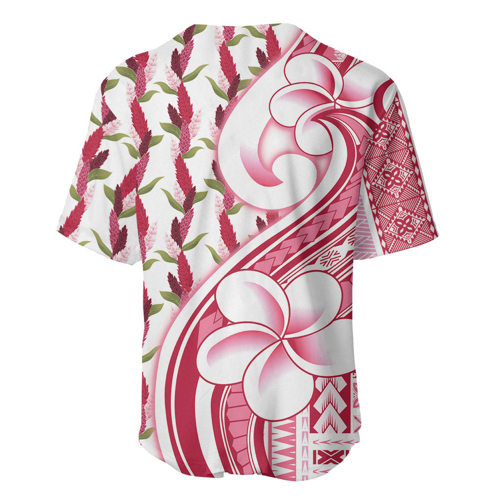 Samoa Teuila Baseball Jersey White Samoan Siapo Motifs LT05 - Polynesian Pride
