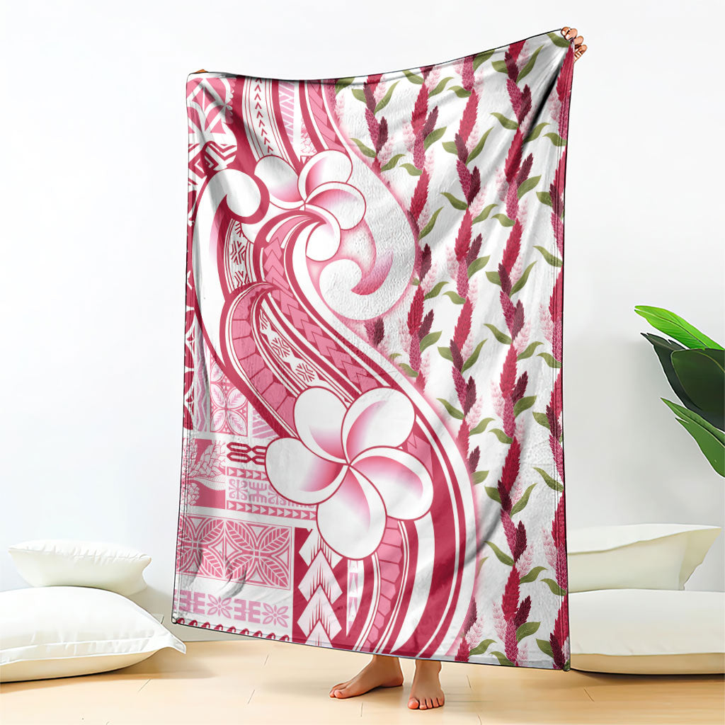 Samoa Teuila Blanket White Samoan Siapo Motifs LT05 - Polynesian Pride