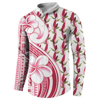 Samoa Teuila Button Sweatshirt White Samoan Siapo Motifs LT05 - Polynesian Pride