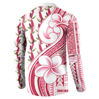 Samoa Teuila Button Sweatshirt White Samoan Siapo Motifs LT05 - Polynesian Pride