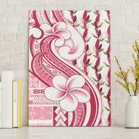 Samoa Teuila Canvas Wall Art White Samoan Siapo Motifs LT05 Without Frame White - Polynesian Pride