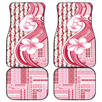 Samoa Teuila Car Mats White Samoan Siapo Motifs LT05 - Polynesian Pride