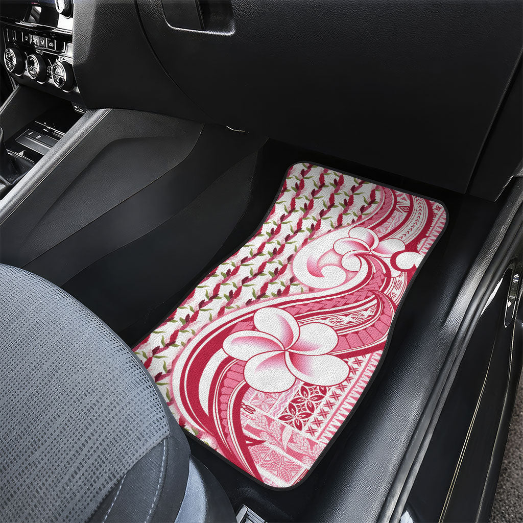 Samoa Teuila Car Mats White Samoan Siapo Motifs LT05 - Polynesian Pride