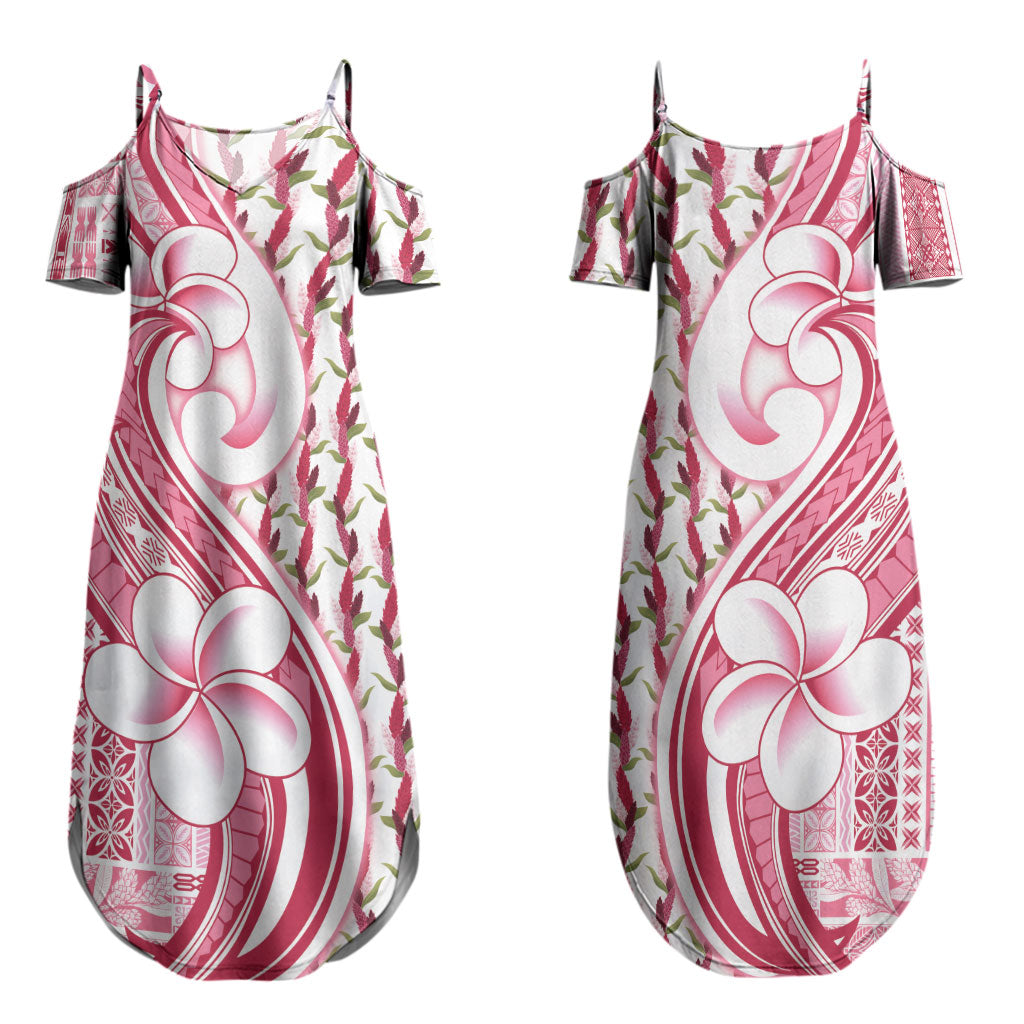 Samoa Teuila Couples Matching Summer Maxi Dress and Hawaiian Shirt White Samoan Siapo Motifs LT05 - Polynesian Pride