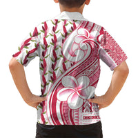 Samoa Teuila Family Matching Tank Maxi Dress and Hawaiian Shirt White Samoan Siapo Motifs LT05 - Polynesian Pride