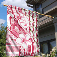 Samoa Teuila Garden Flag White Samoan Siapo Motifs LT05 - Polynesian Pride
