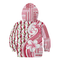 Samoa Teuila Kid Hoodie White Samoan Siapo Motifs LT05 - Polynesian Pride