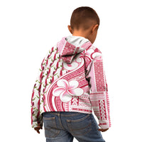 Samoa Teuila Kid Hoodie White Samoan Siapo Motifs LT05 - Polynesian Pride