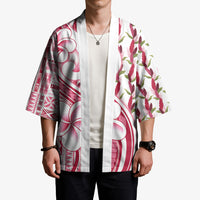 Samoa Teuila Kimono White Samoan Siapo Motifs LT05 - Polynesian Pride