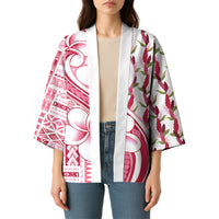 Samoa Teuila Kimono White Samoan Siapo Motifs LT05 - Polynesian Pride