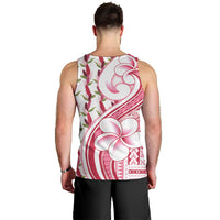 Samoa Teuila Men Tank Top White Samoan Siapo Motifs LT05 - Polynesian Pride