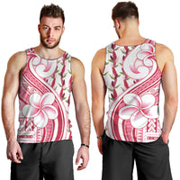 Samoa Teuila Men Tank Top White Samoan Siapo Motifs LT05 - Polynesian Pride