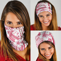 Samoa Teuila Neck Gaiter White Samoan Siapo Motifs LT05 - Polynesian Pride