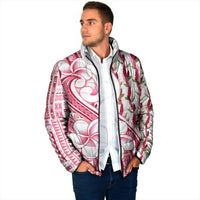 Samoa Teuila Padded Jacket White Samoan Siapo Motifs LT05 - Polynesian Pride