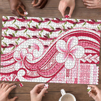 Samoa Teuila Puzzle White Samoan Siapo Motifs LT05 - Polynesian Pride