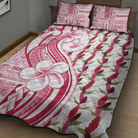 Samoa Teuila Quilt Bed Set White Samoan Siapo Motifs LT05 - Polynesian Pride