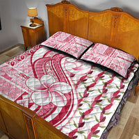 Samoa Teuila Quilt Bed Set White Samoan Siapo Motifs LT05 - Polynesian Pride