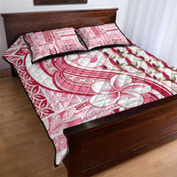 Samoa Teuila Quilt Bed Set White Samoan Siapo Motifs LT05 - Polynesian Pride
