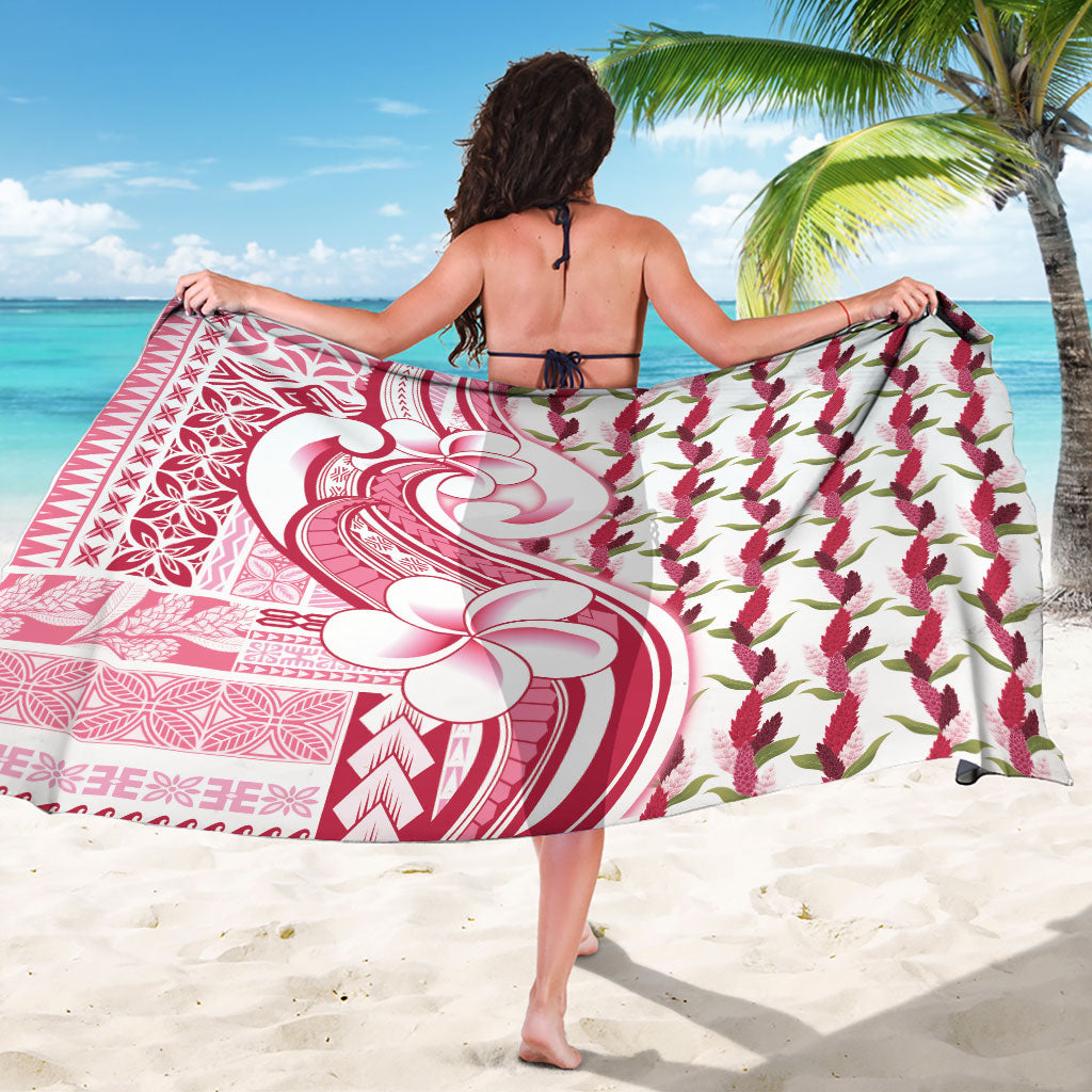 Samoa Teuila Sarong White Samoan Siapo Motifs LT05 - Polynesian Pride