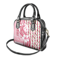 Samoa Teuila Shoulder Handbag White Samoan Siapo Motifs LT05 - Polynesian Pride