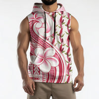 Samoa Teuila Sleeveless Hoodie White Samoan Siapo Motifs LT05 - Polynesian Pride