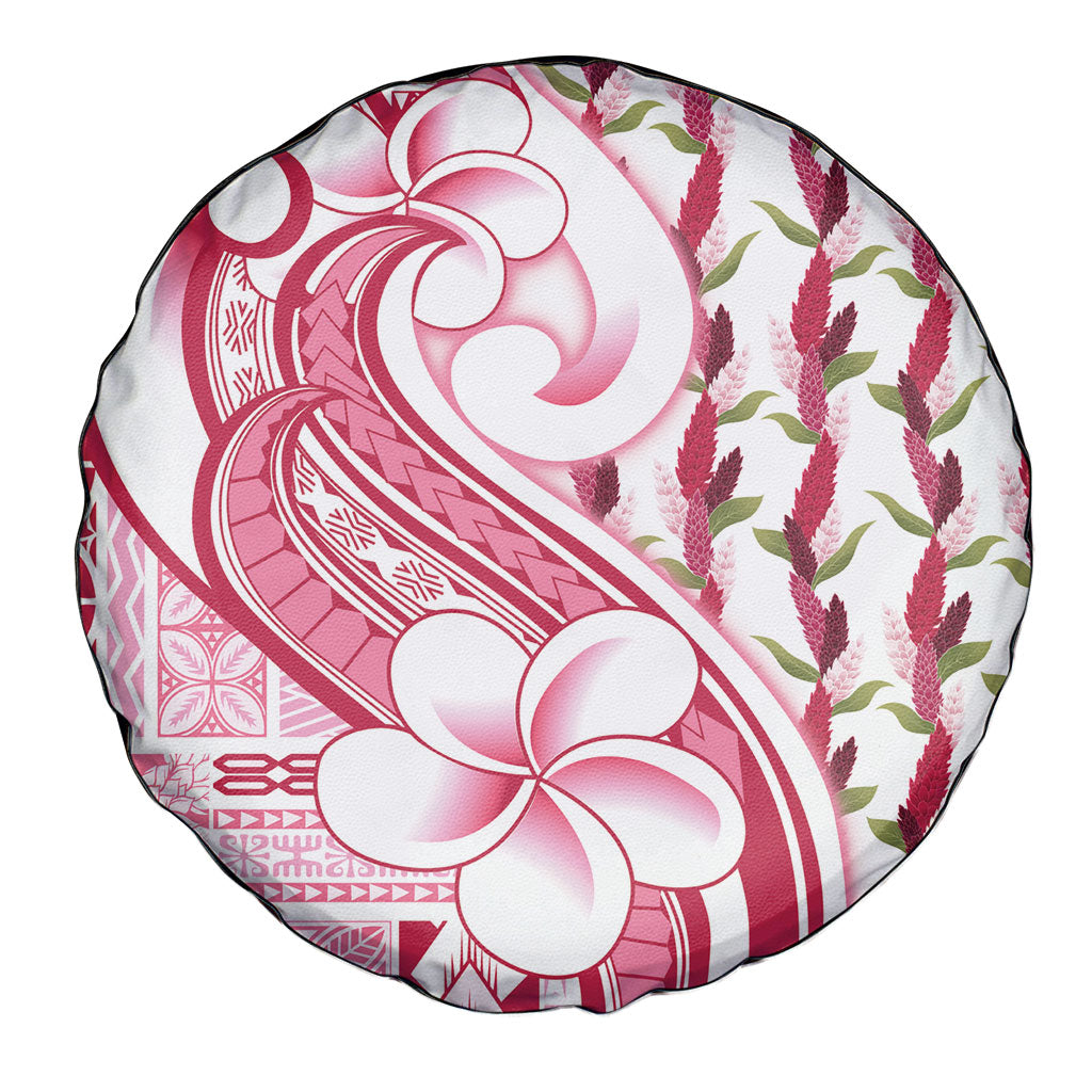 Samoa Teuila Spare Tire Cover White Samoan Siapo Motifs LT05 - Polynesian Pride