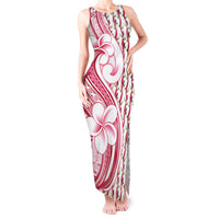 Samoa Teuila Tank Maxi Dress White Samoan Siapo Motifs LT05 Women White - Polynesian Pride