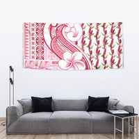 Samoa Teuila Tapestry White Samoan Siapo Motifs LT05 - Polynesian Pride