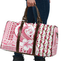 Samoa Teuila Travel Bag White Samoan Siapo Motifs LT05 - Polynesian Pride