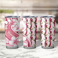 Samoa Teuila Tumbler Cup White Samoan Siapo Motifs LT05 - Polynesian Pride