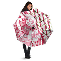 Samoa Teuila Umbrella White Samoan Siapo Motifs LT05 - Polynesian Pride
