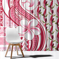 Samoa Teuila Window Curtain White Samoan Siapo Motifs LT05 - Polynesian Pride