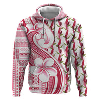 Samoa Teuila Zip Hoodie White Samoan Siapo Motifs LT05 Pullover Hoodie White - Polynesian Pride