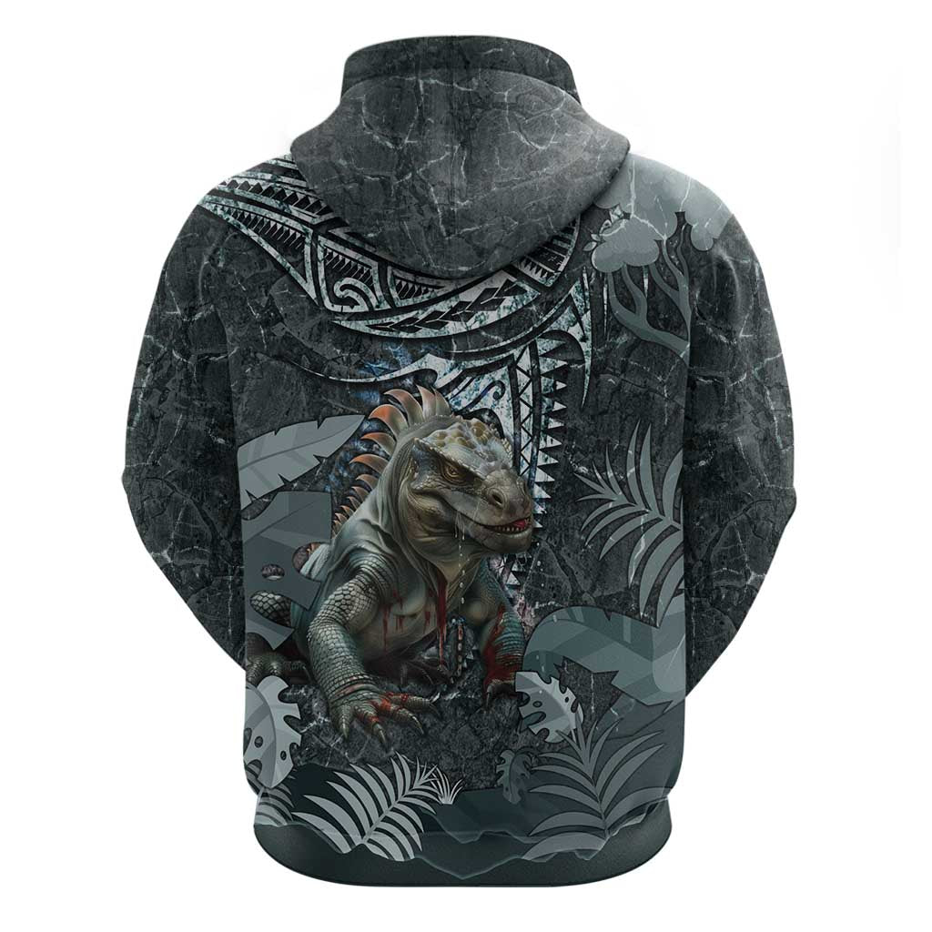 Hawaii Mo'o Lizard God Hoodie Polynesian Style