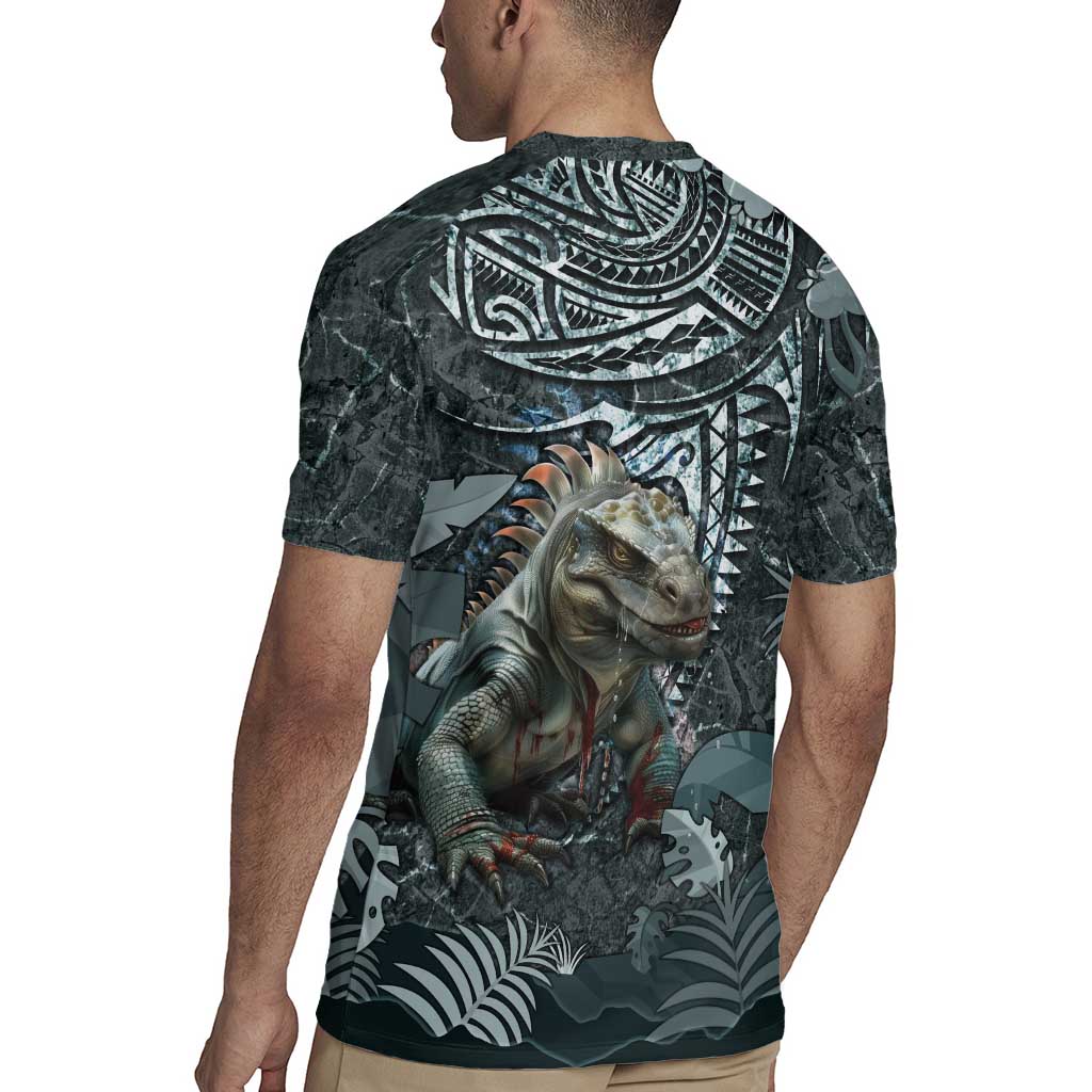 Hawaii Mo'o Lizard God Rugby Jersey Polynesian Style