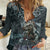 Hawaii Mo'o Lizard God Women Casual Shirt Polynesian Style