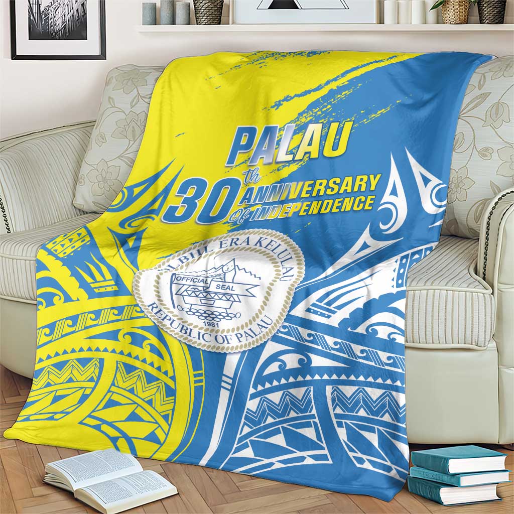 Palau Independence Day Blanket Happy 30th Anniversary