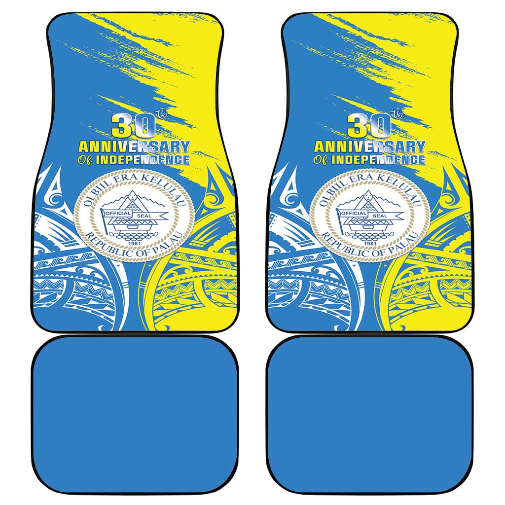 Palau Independence Day Car Mats Happy 30th Anniversary