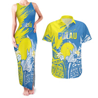 Palau Independence Day Couples Matching Tank Maxi Dress and Hawaiian Shirt Happy 30th Anniversary