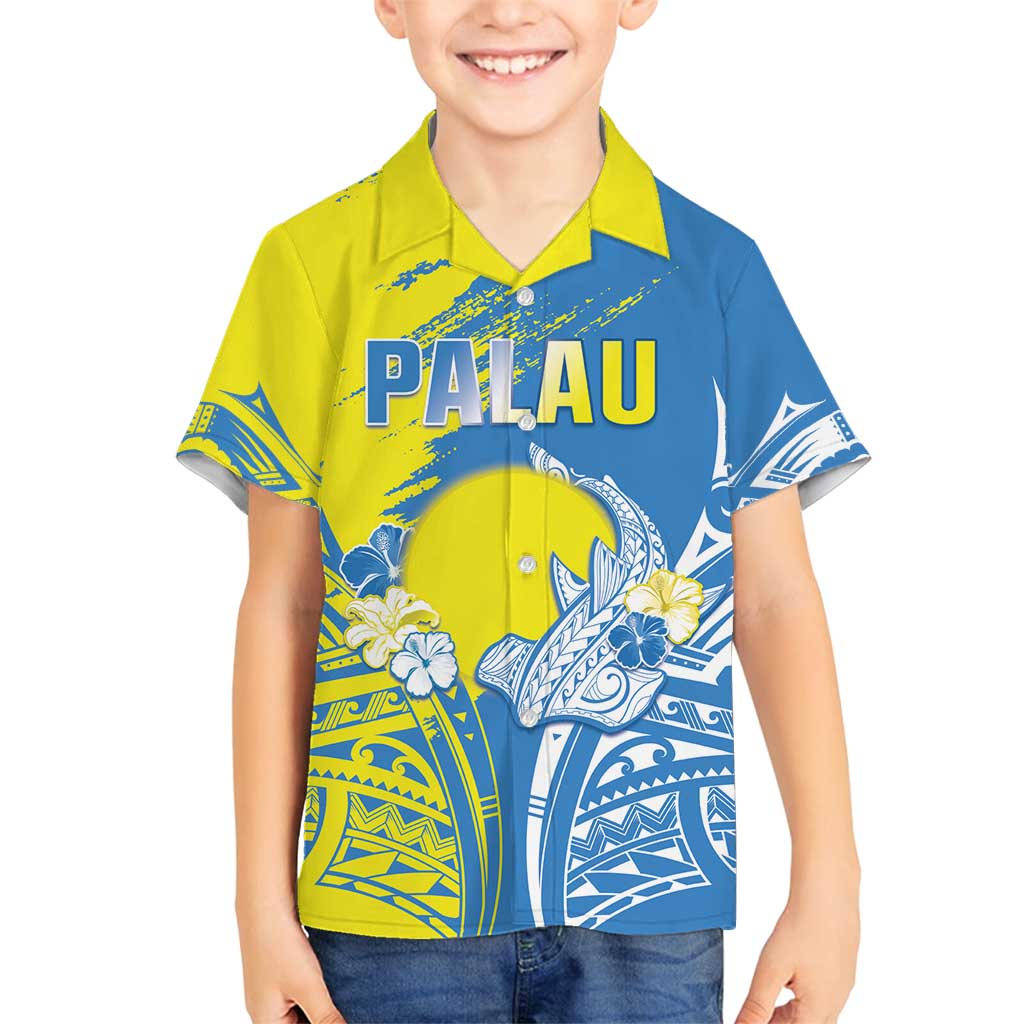 Palau Independence Day Family Matching Tank Maxi Dress and Hawaiian Shirt Happy 30th Anniversary