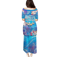 Happy Diwali Festival Family Matching Puletasi and Hawaiian Shirt Diya Lamp Rangoli With Polynesian Pattern