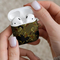 Indonesian Parang Batik AirPods Case Yellow Floral Pattern LT05 - Polynesian Pride