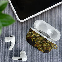 Indonesian Parang Batik AirPods Case Yellow Floral Pattern LT05 - Polynesian Pride