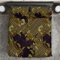 Indonesian Parang Batik Bedding Set Yellow Floral Pattern LT05 Yellow - Polynesian Pride